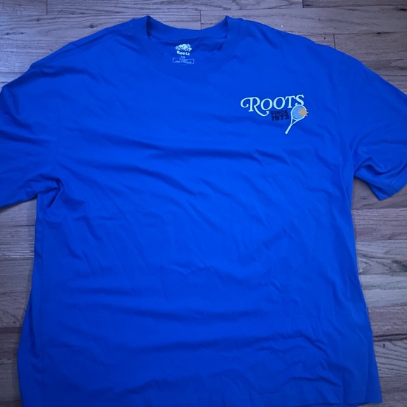 Roots Men's Vibrant Blue Short Sleeve Tee - Picture 1 of 3